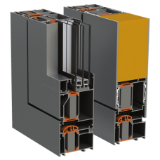 Alumil SD77 Алюмінієвий  дверний профіль(теплий)